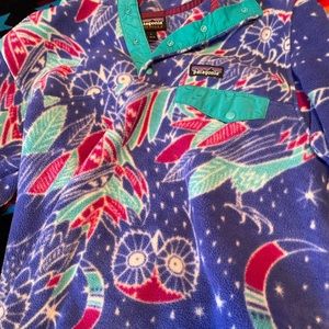 Patagonia owl blue fleece